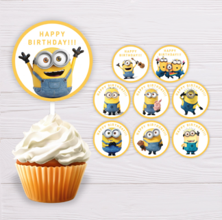 Minions Cupcake Toppers