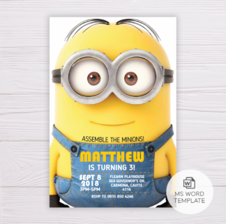 Minions Invitation Template