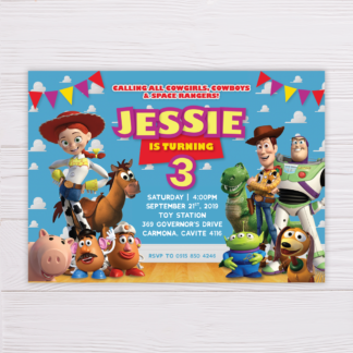 Toy Story Invitation for Girls