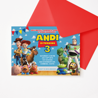 Toy Story Birthday Invitation Template