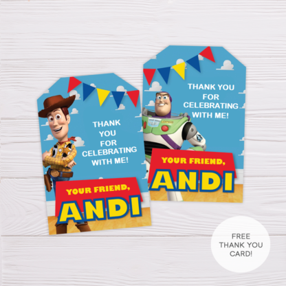 Toy Story Woody & Buzz Lightyear Thank You Card