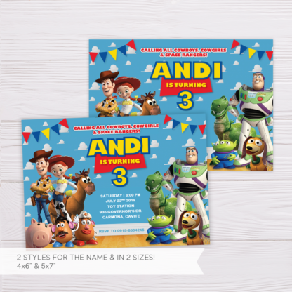 Toy Story Invitation Template in MS Word