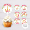 Unicorn Cupcake Toppers