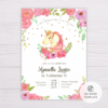 Watercolor Unicorn Invitation Template