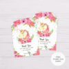 Unicorn Thank You Card Template