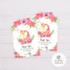 Unicorn Thank You Card Template