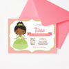 Baby Princess Tiana Invitation Template