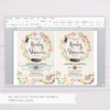 Feathers Wreath Baby Shower Bohemian Invitation Template
