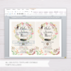 Feathers Wreath Bohemian Invitation Template