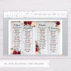 Maroon Floral Bohemian Invitation Template in MS Word