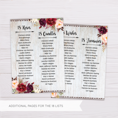 Maroon Floral Bohemian Invitation Template in MS Word