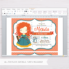 Princess Merida Brave Invitation Template