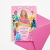 Disney Princess Invitation with Picture