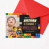 Lego Invitation with Picture