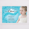 Princess Invitation with Picture - Blue