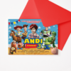 Toy Story Birthday Invitation with Picture