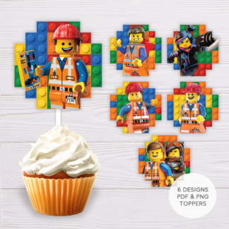 Lego Cupcake Toppers