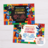 Superheroes Lego Invitation Template
