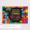 Superheroes Lego Invitation Template