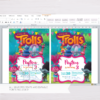 Trolls Invitation Template