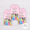 Disney Princesses Thank You Card Template