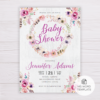 Purple Bohemian Baby Shower Invitation Template