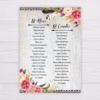 Pink Flowers Floral Bohemian Debut Invitation Template