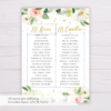 Watercolor Blush Flowers & Gold Debut Invitation Template