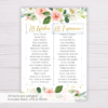 Watercolor Blush Flowers & Gold Debut Invitation Template