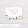 Watercolor Blush Flowers & Gold Debut Invitation Template