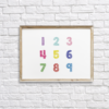 Colorful Numbers Nursery Wall Decor Printable
