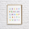 Colorful Alphabet Nursery Wall Decor Printable