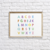 Colorful Alphabet Nursery Wall Decor Printable