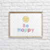 Be Happy Colorful Nursery Wall Decor Printable