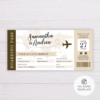 Boarding Pass Wedding Invitation Template