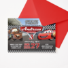 Cars Lightning McQueen Birthday Invitation Template