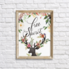 Deer Bohemian Free Spirit Wall Art Printable