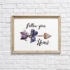 Follow Your Heart Bohemian Arrow Wall Decor Printable
