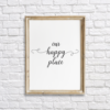 Our Happy Place Room Wall Decor Printable
