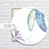 Sea Turtle Under the Sea Watercolor Graphic Wall Art Room Decor