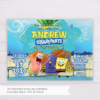SpongeBob SquarePants Birthday Invitation Template