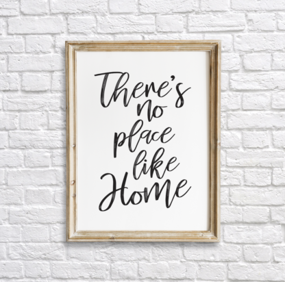 There's No Place Like Home Wall Decor/Art Printable