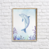 Watercolor Under The Sea Dolphin Wall Art/Decor Printable