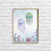Watercolor Under The Sea Jellyfish Wall Art/Decor Printable