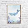 Watercolor Under The Sea Whale Wall Art/Decor Printable