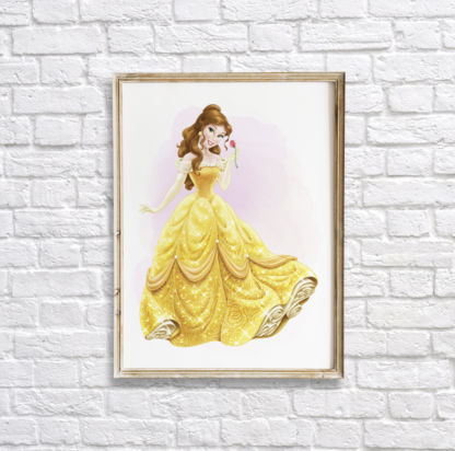 Beauty and the Beast Belle Wall Art Room Decor Printable