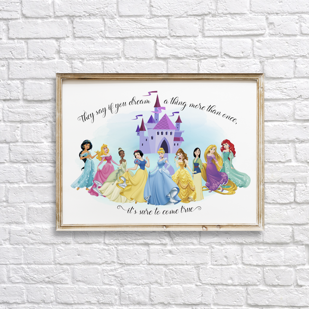 Featured image of post Printable Disney Princess Wall Art