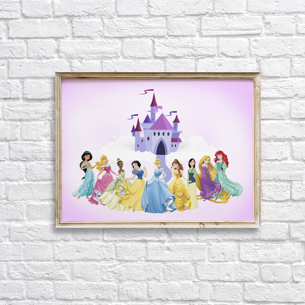 Disney Princesses Diy Wall Art Room Decor Printable – Dgtally