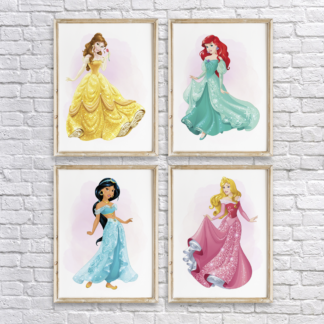 Disney Princesses Wall Art Room Decor Printable