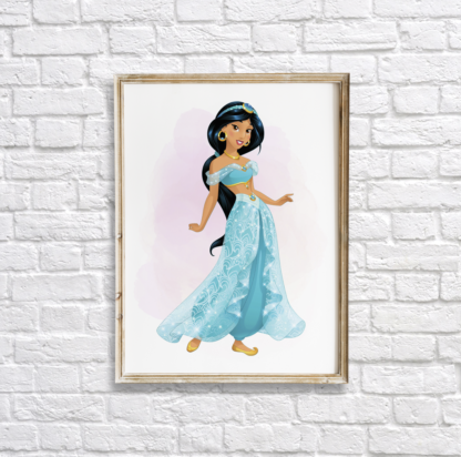 Aladdin Princess Jasmine Wall Art Room Decor Printable